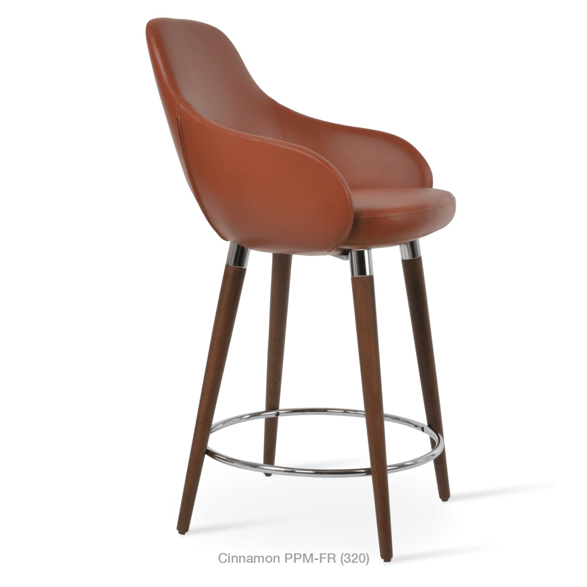 Gazel Arm Wood Stool