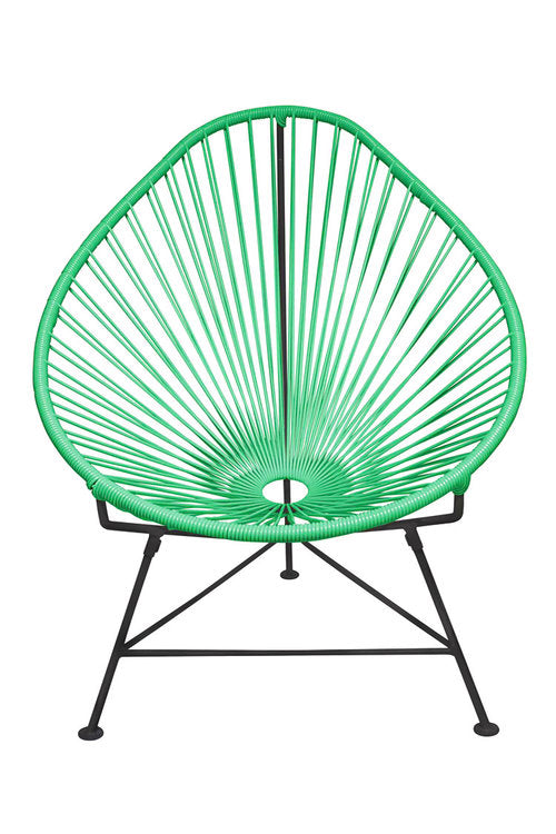 Acapulco Chair Black Frame - Color Mint Weave