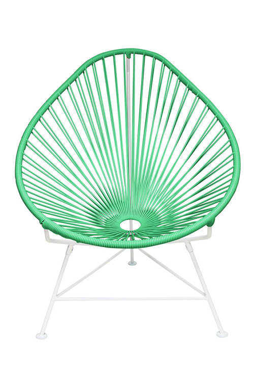 Acapulco Chair White Frame - Color Mint Weave