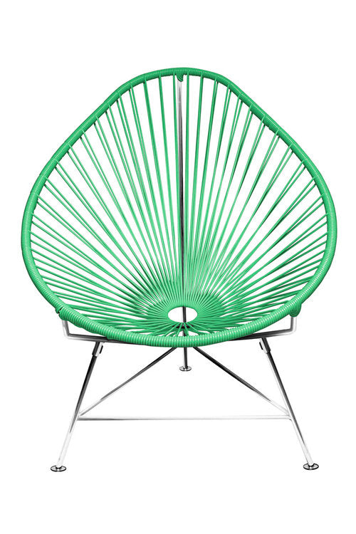 Acapulco Chair Chrome Frame - Color Mint Weave