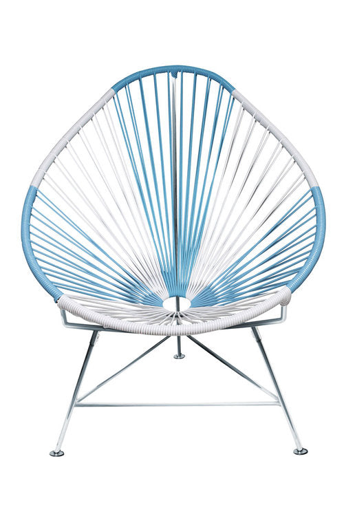 Acapulco Chair Chrome Frame - Color Twotone Weave