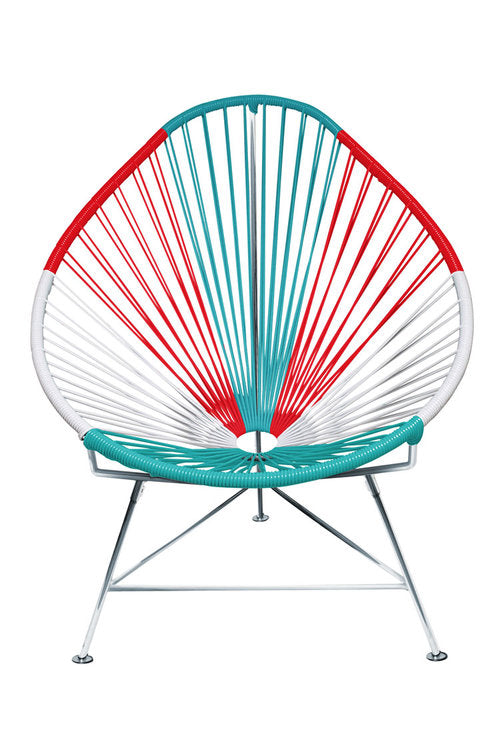 Acapulco Chair Chrome Frame - Color Mexico Weave