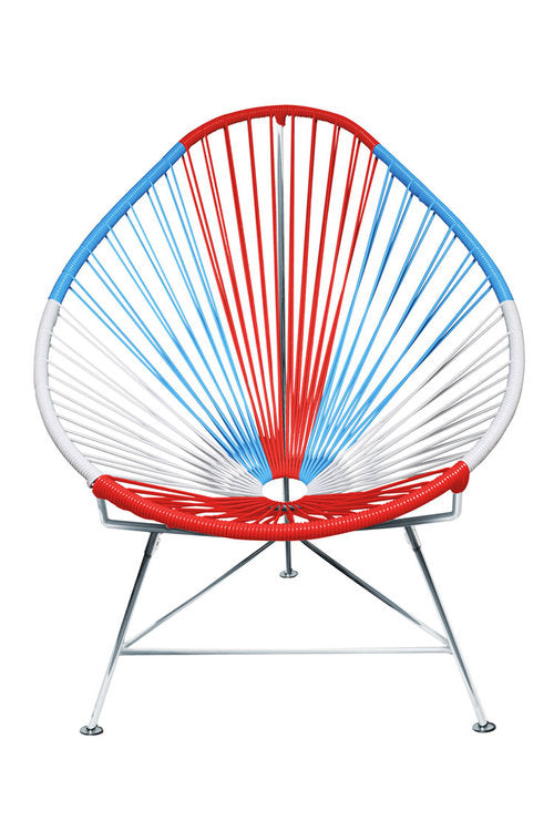 Acapulco Chair Chrome Frame - Color Usa Weave