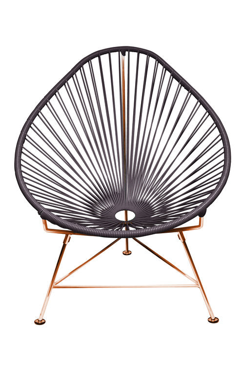 Acapulco Chair Copper Frame - Color Grey Weave