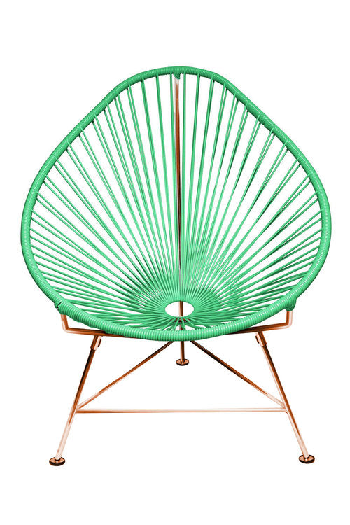 Acapulco Chair Copper Frame - Color Mint Weave