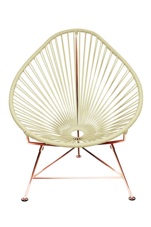 Acapulco Chair Copper Frame - Color Ivory Weave