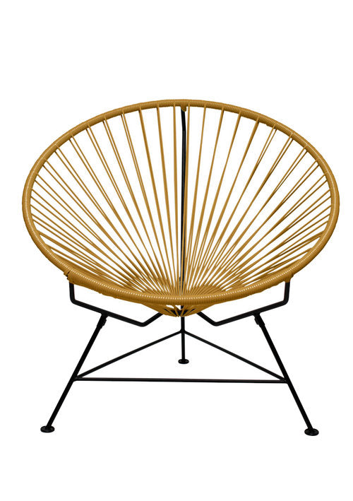 Innit Chair Black Frame - Color Gold Weave