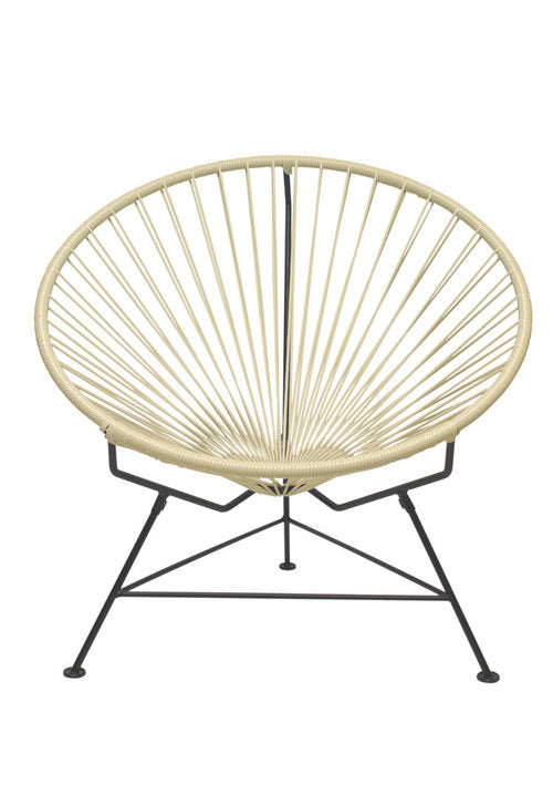 Innit Chair Black Frame - Color Ivory Weave