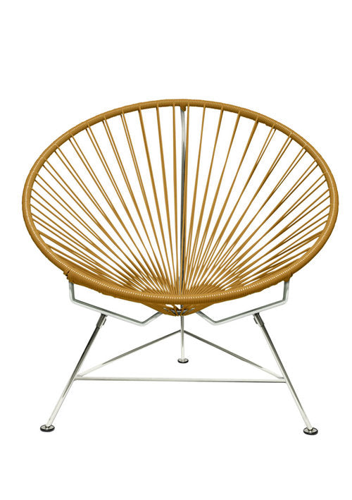 Innit Chair Chrome Frame - Color Gold Weave