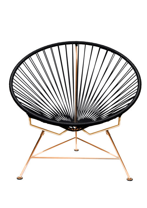 Innit Chair Copper Frame - Color Black Weave