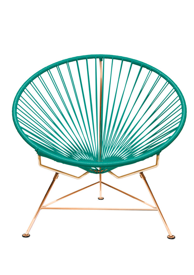 Innit Chair Copper Frame - Color Turquoise Weave