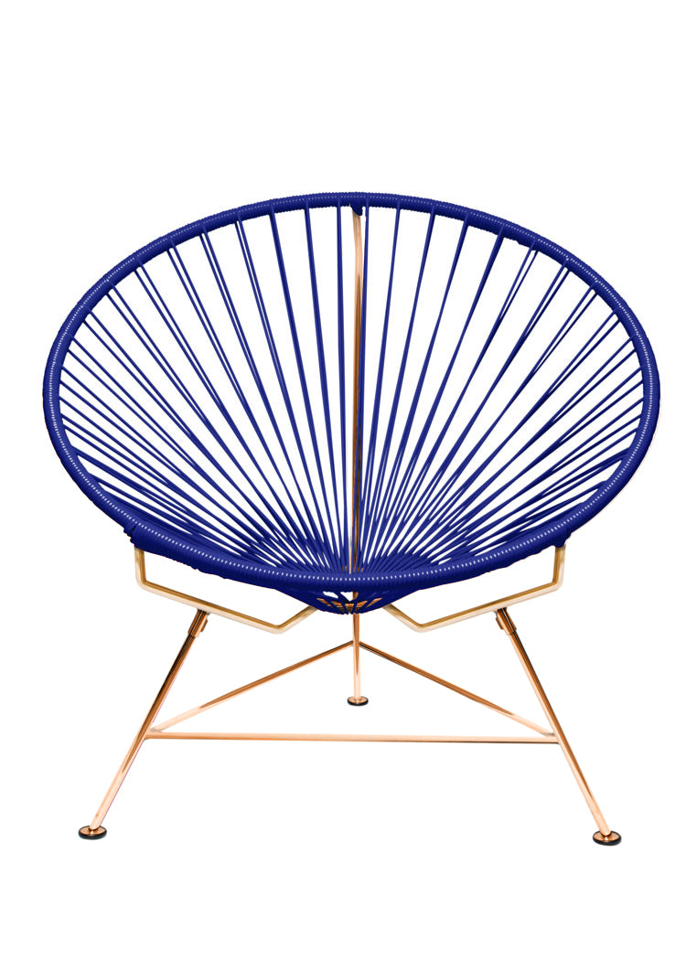 Innit Chair Copper Frame - Color Deep Blue Weave