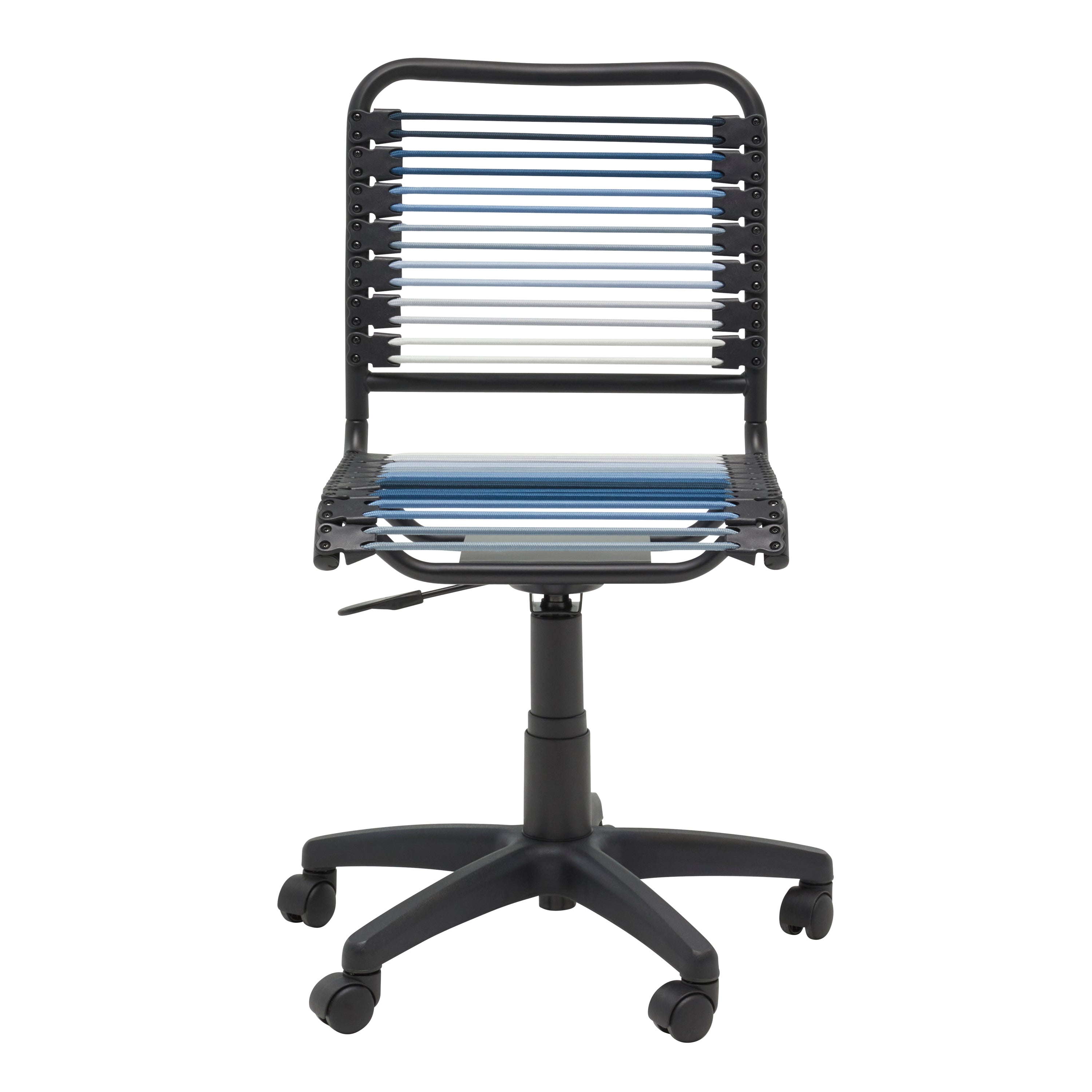 Bungie Low Back Office Chair in Blue Ombre with Matte Black Frame