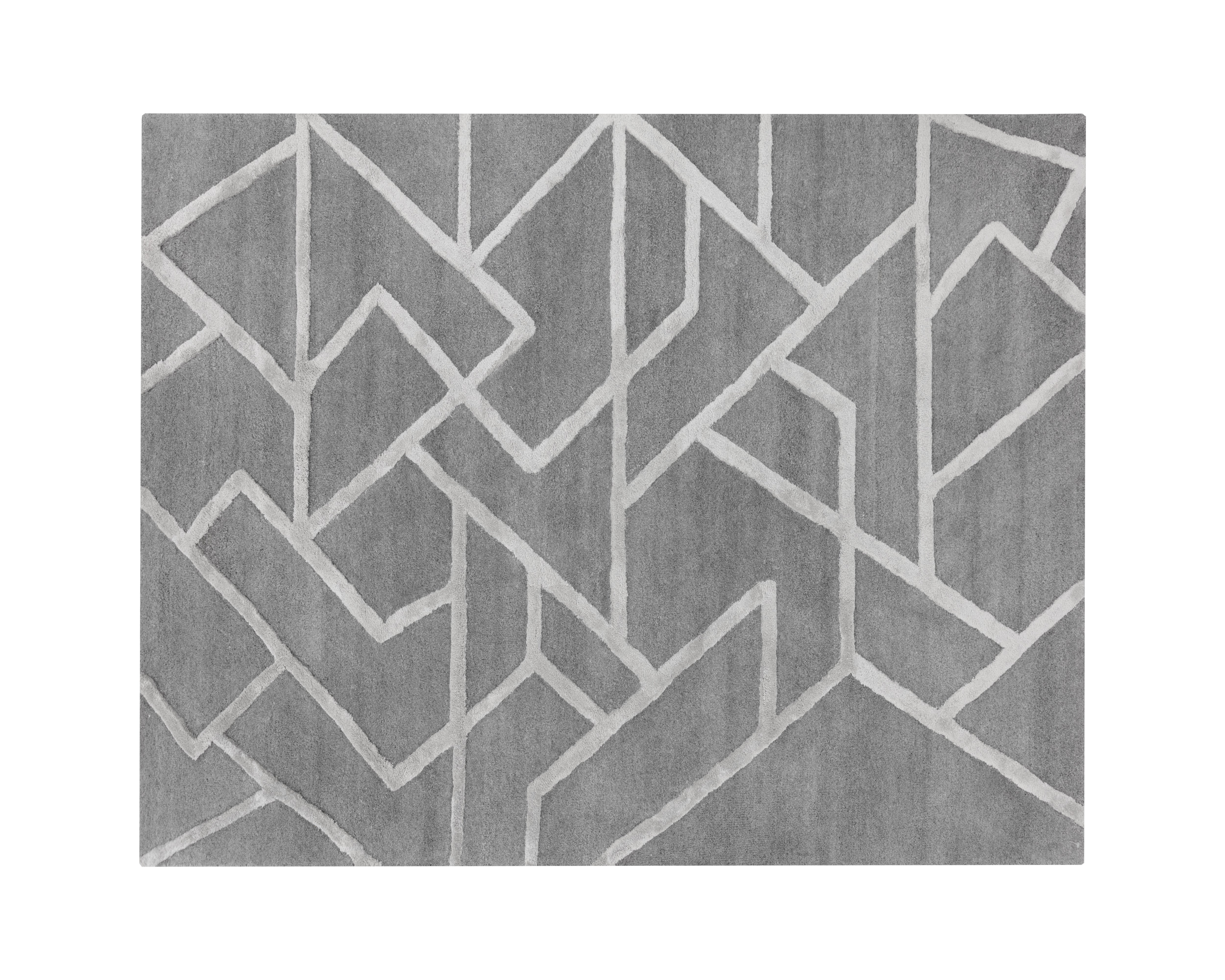 Zizi Handtufted Rug  Grey  8' X 10'