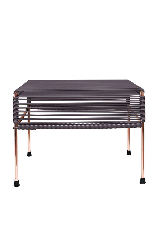 Atom Ottoman Copper Frame - Color Grey Weave