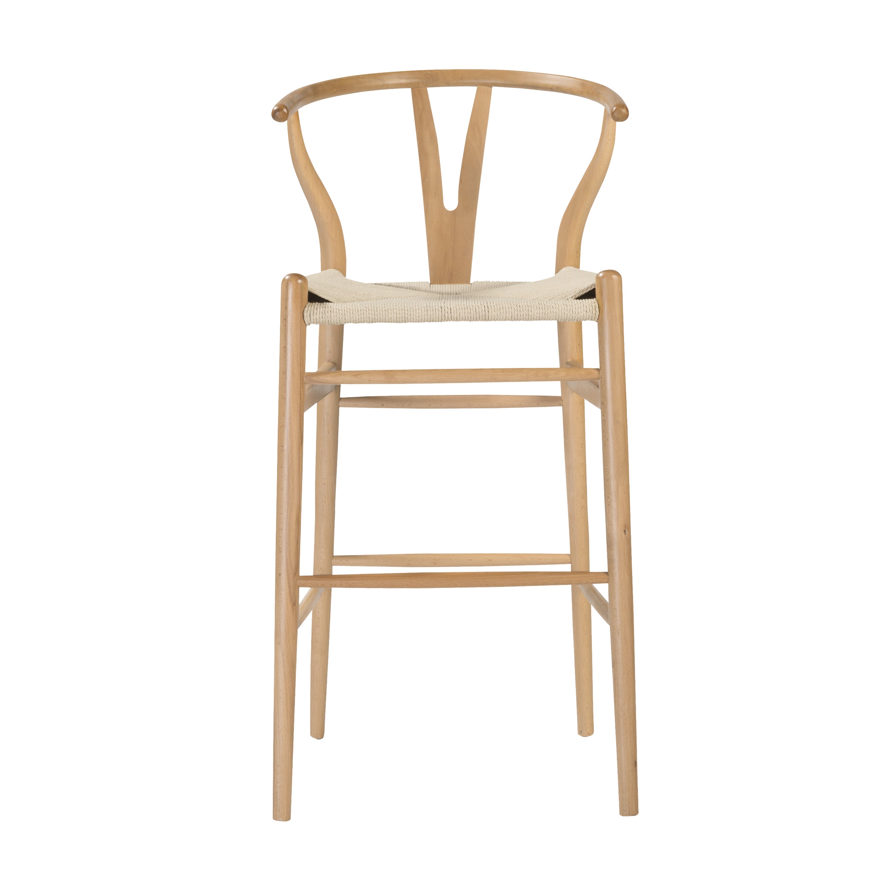 Evelina Bar Stool in Natural - Set of 1