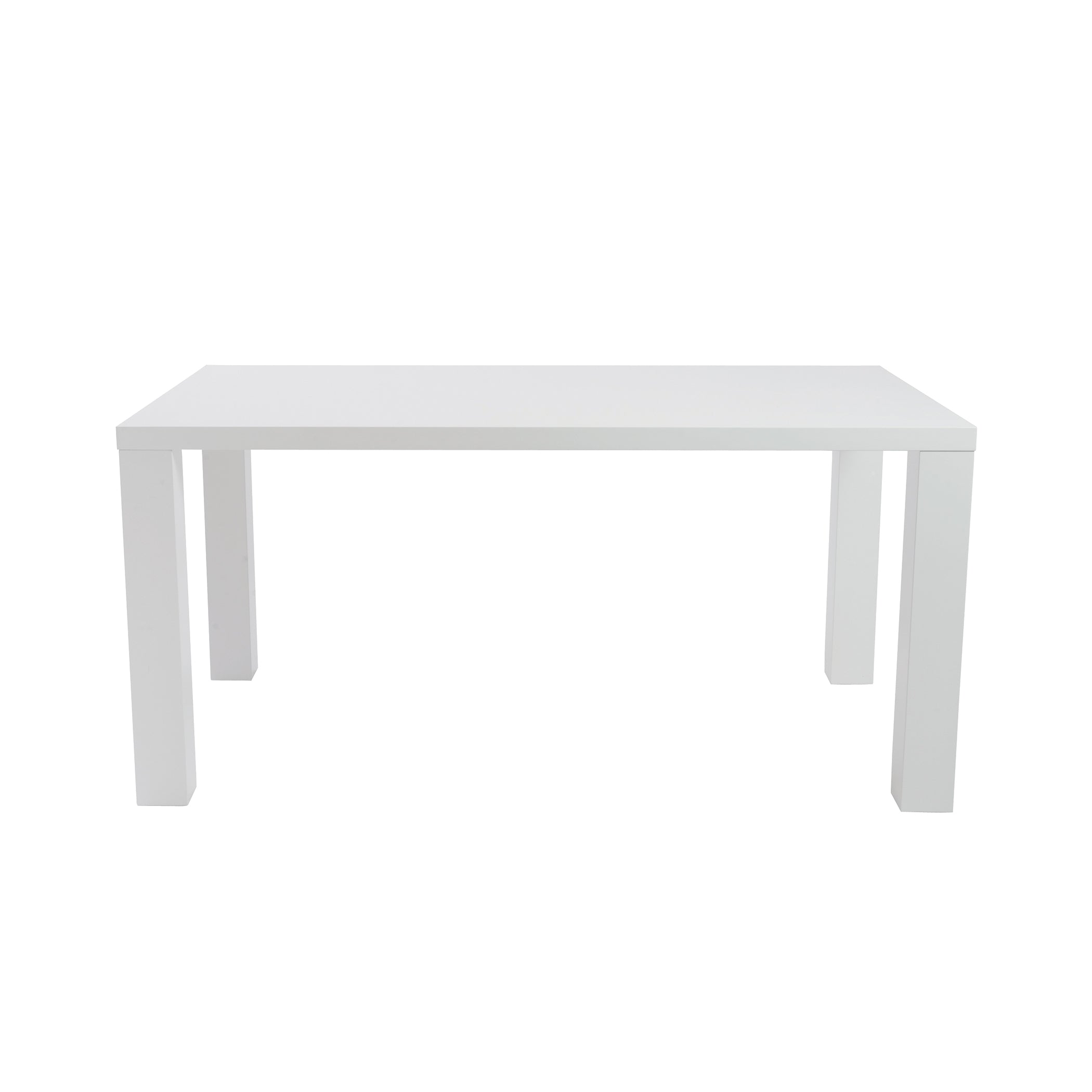 Abby 63" Rectangle Table in White