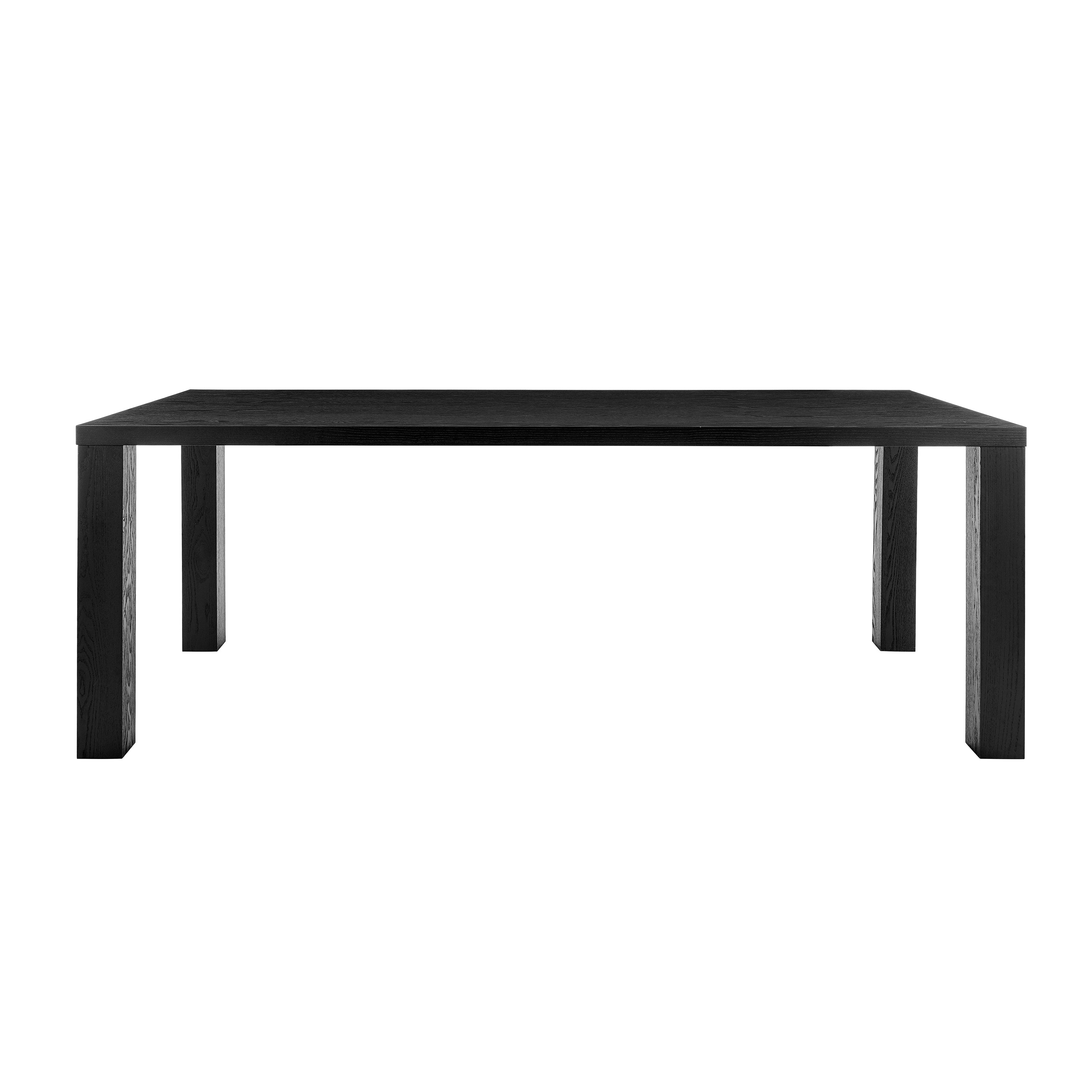 Abby 84" Rectangle Table in Black