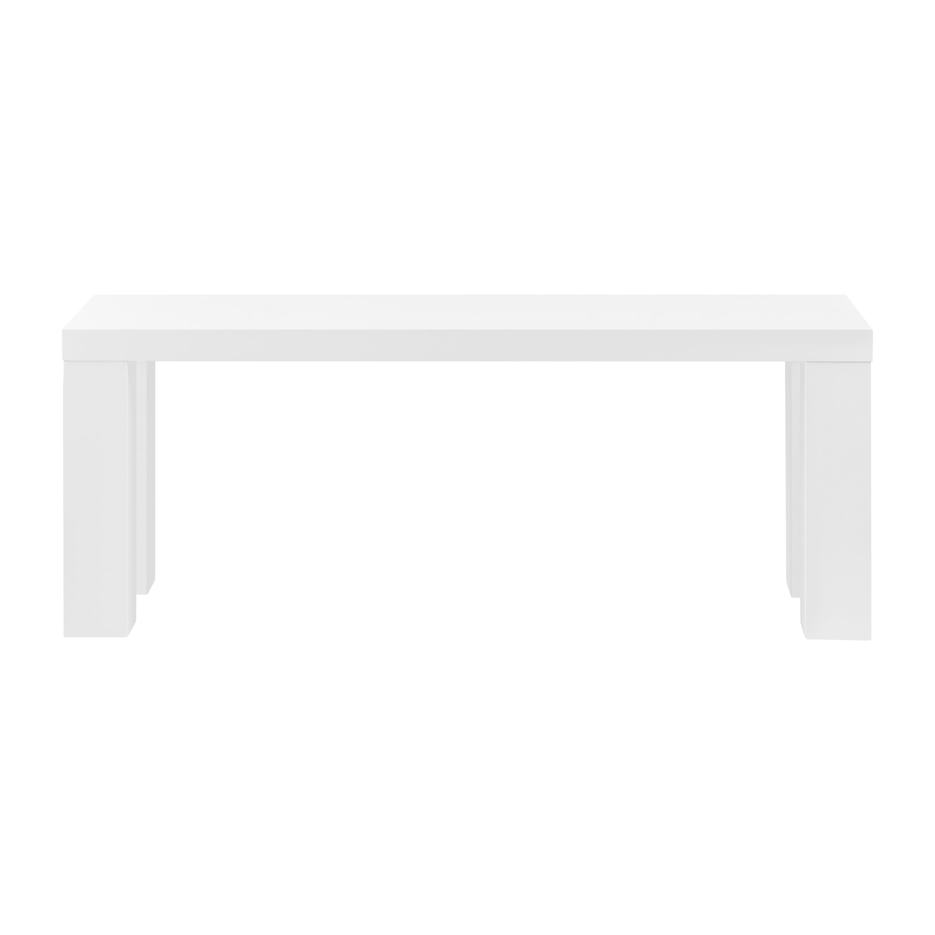 Abby 49" Bench in High Gloss White Lacquer