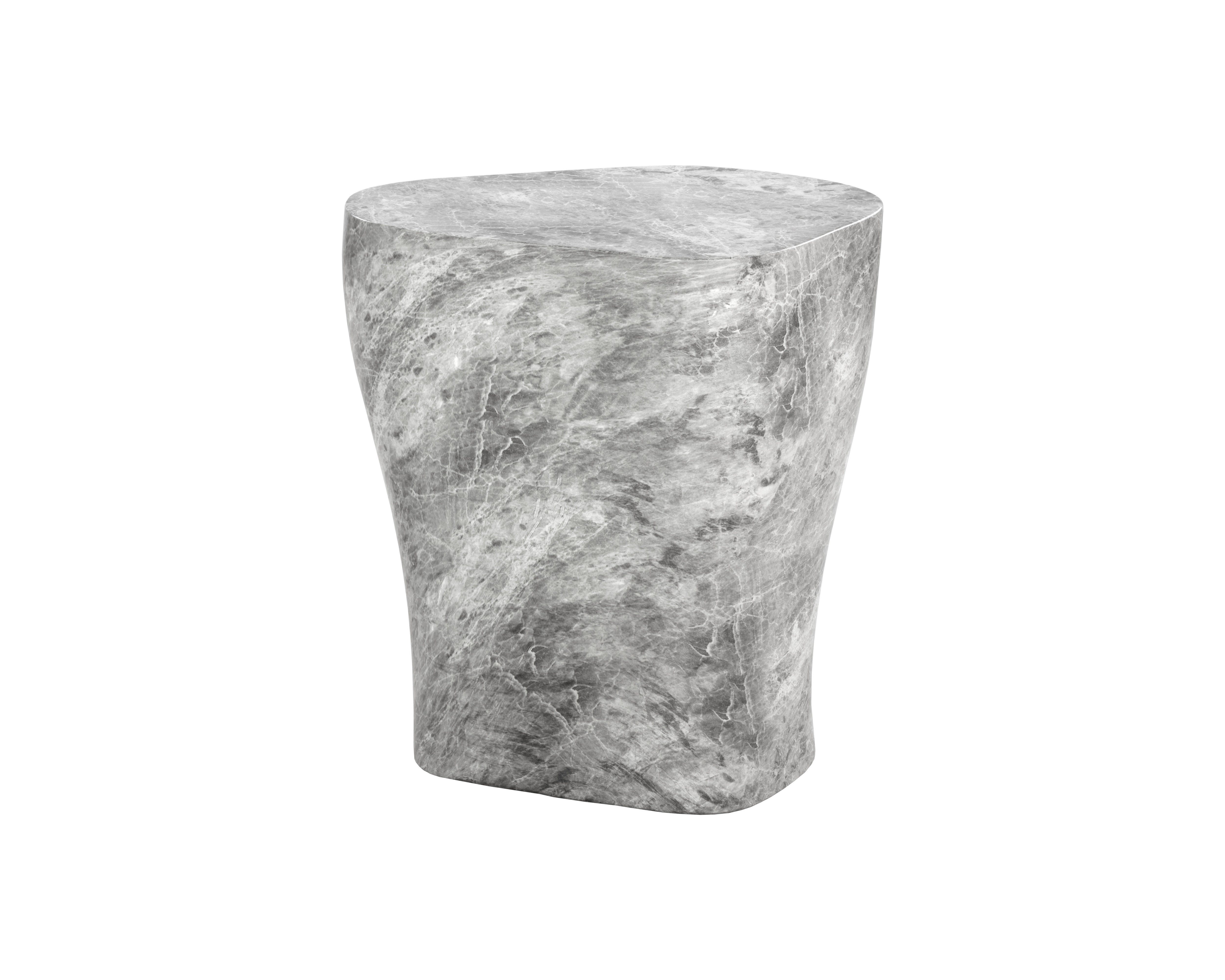 Dali End Table Large  Marble Look