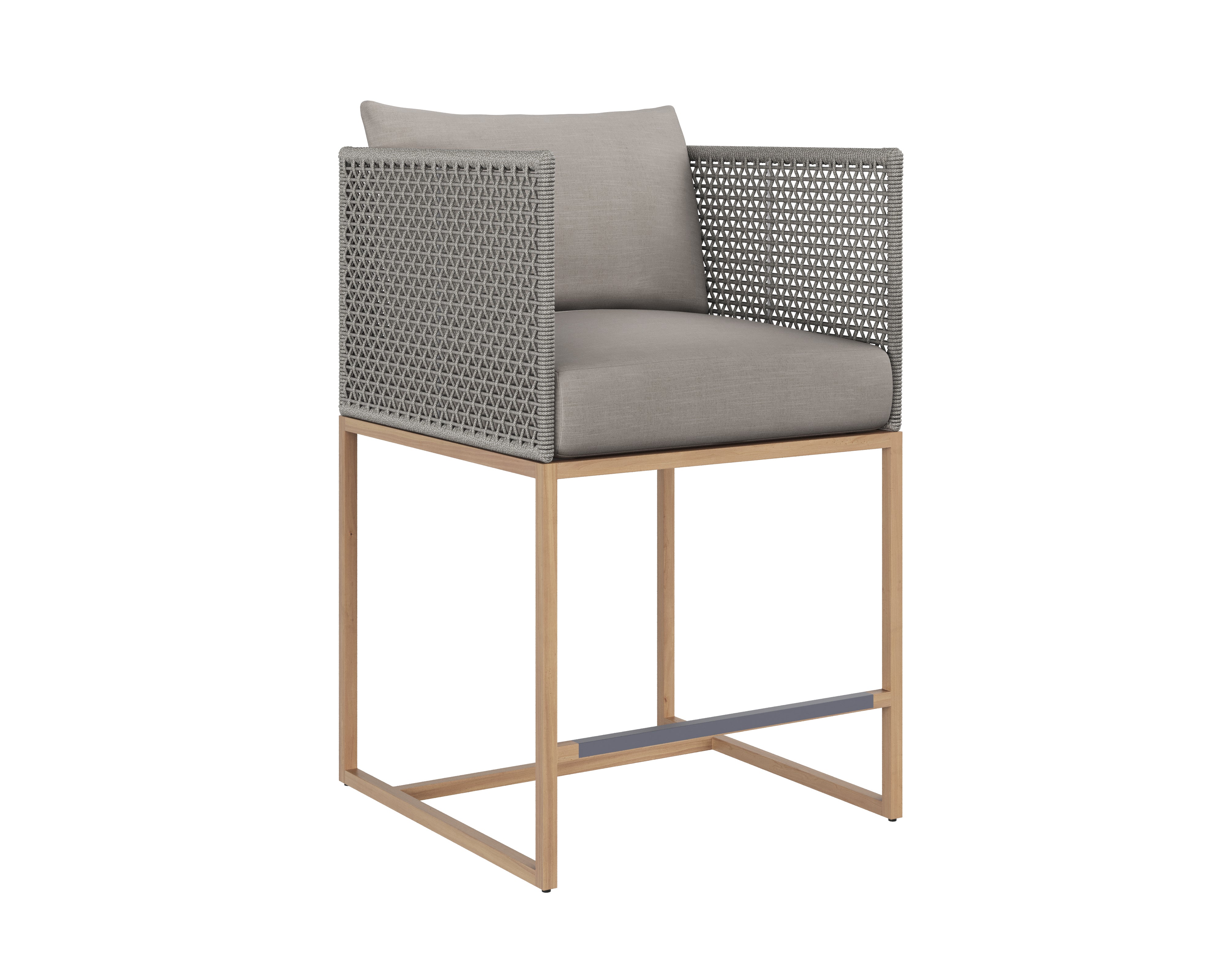 Crete Counter Stool - Natural - Palazzo Taupe