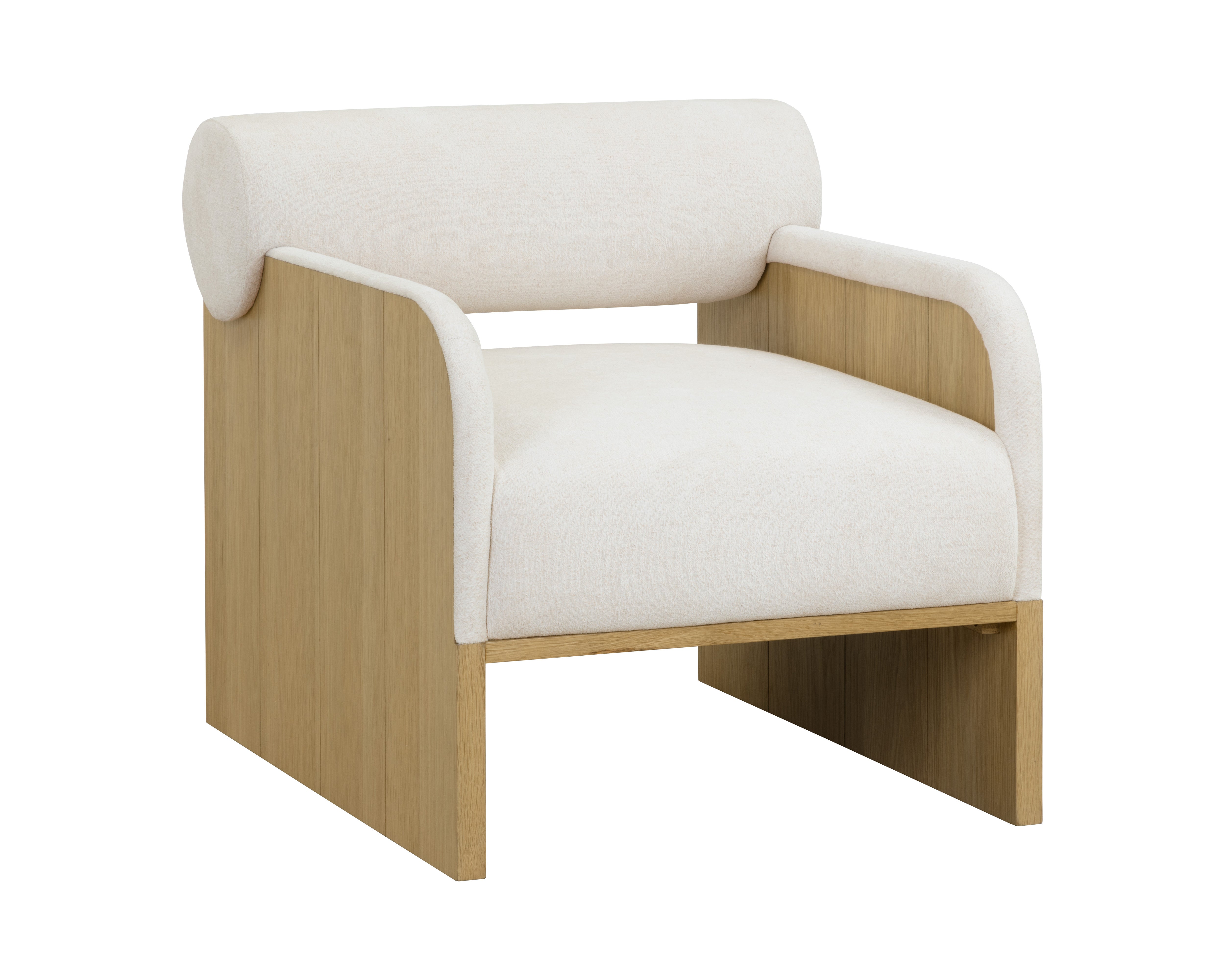 Coburn Lounge Chair  Rustic Oak 