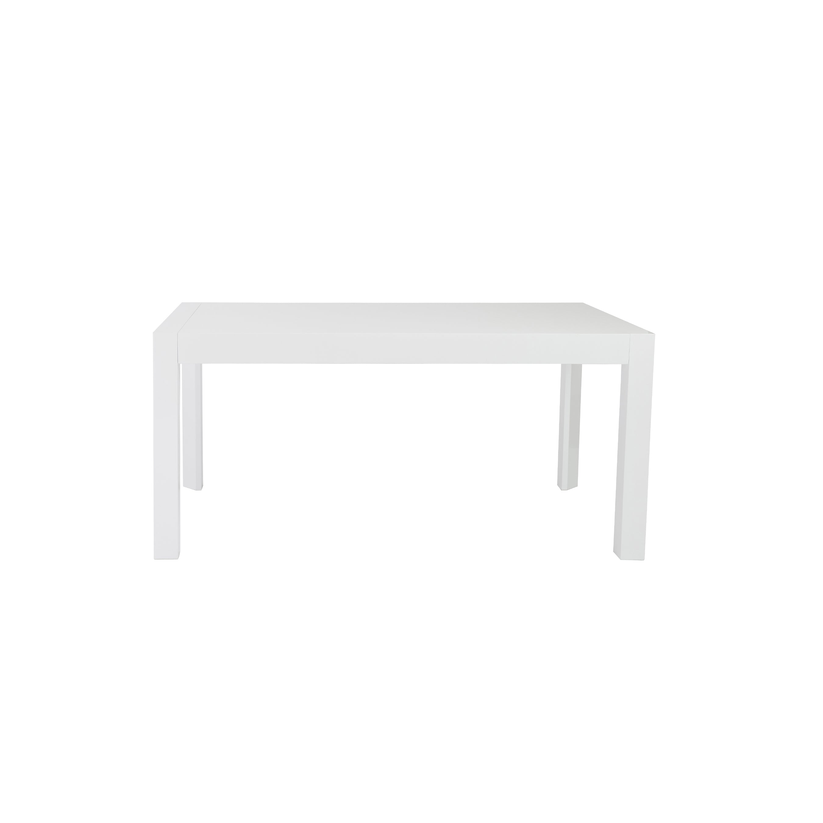 Adara 63" Rectangle Table in White Lacquer