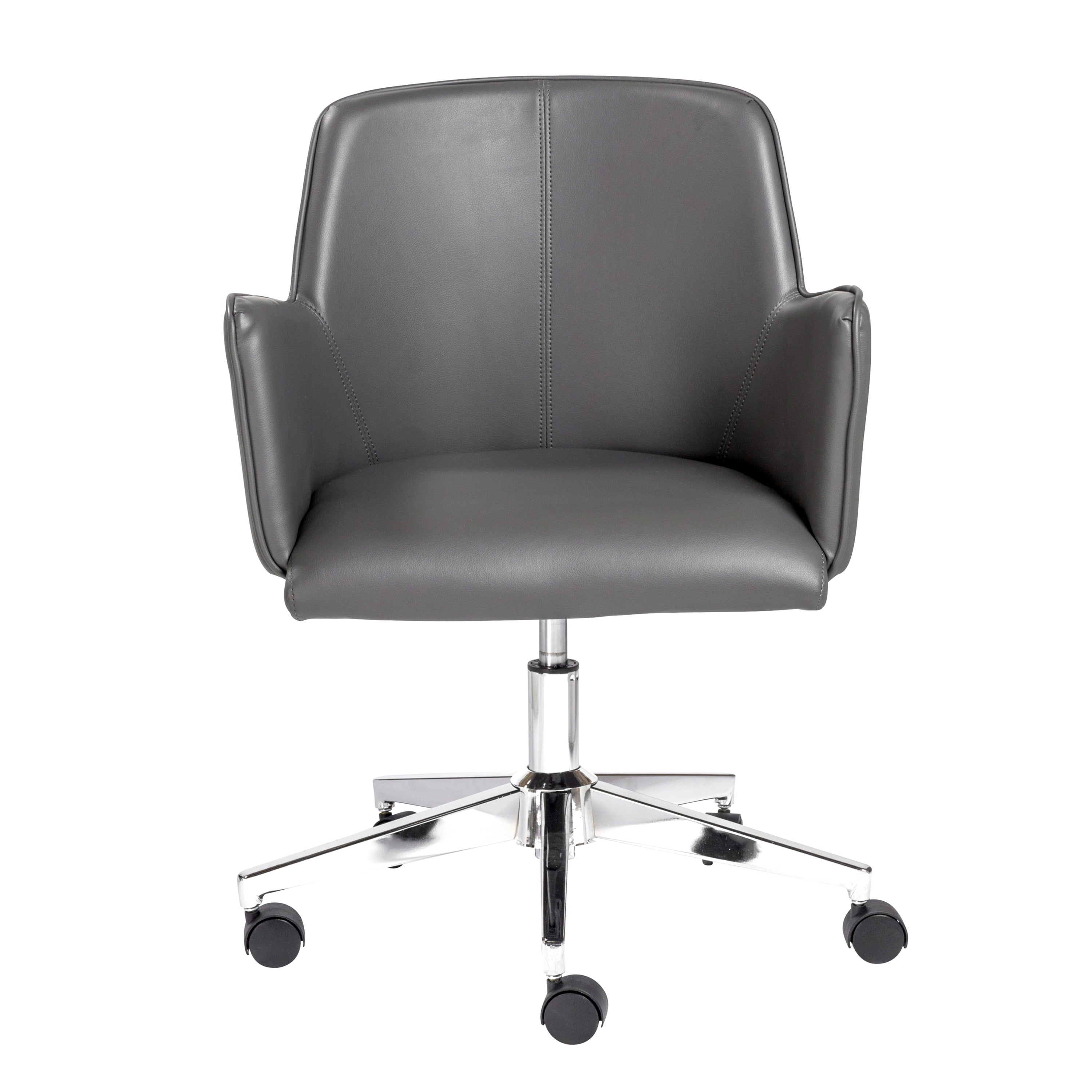 Sunny Pro Office Chair in Gray with Chrome Base