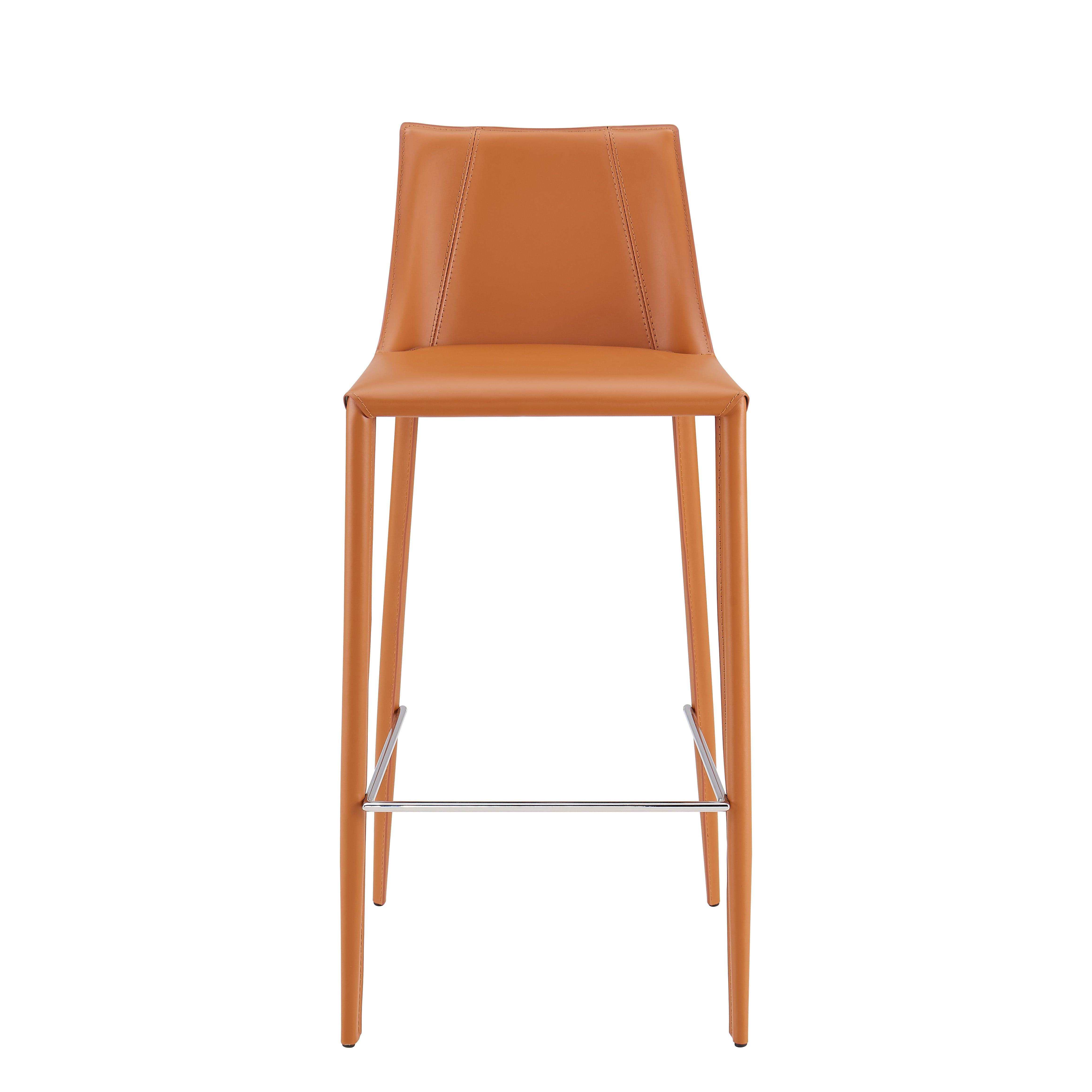 Kalle Bar Stool in Cognac - Set of 1