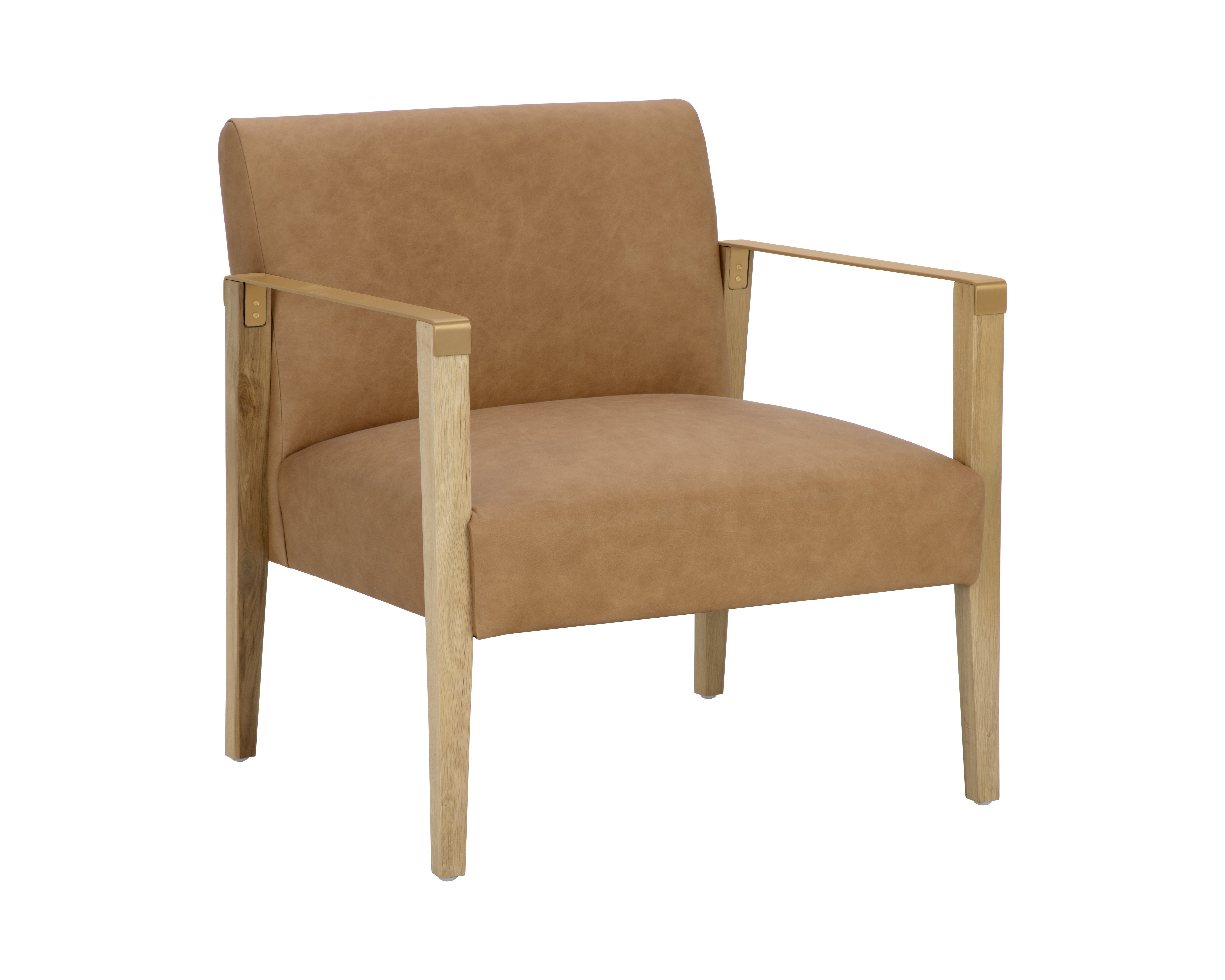 Earl Lounge Chair  Rustic Oak 