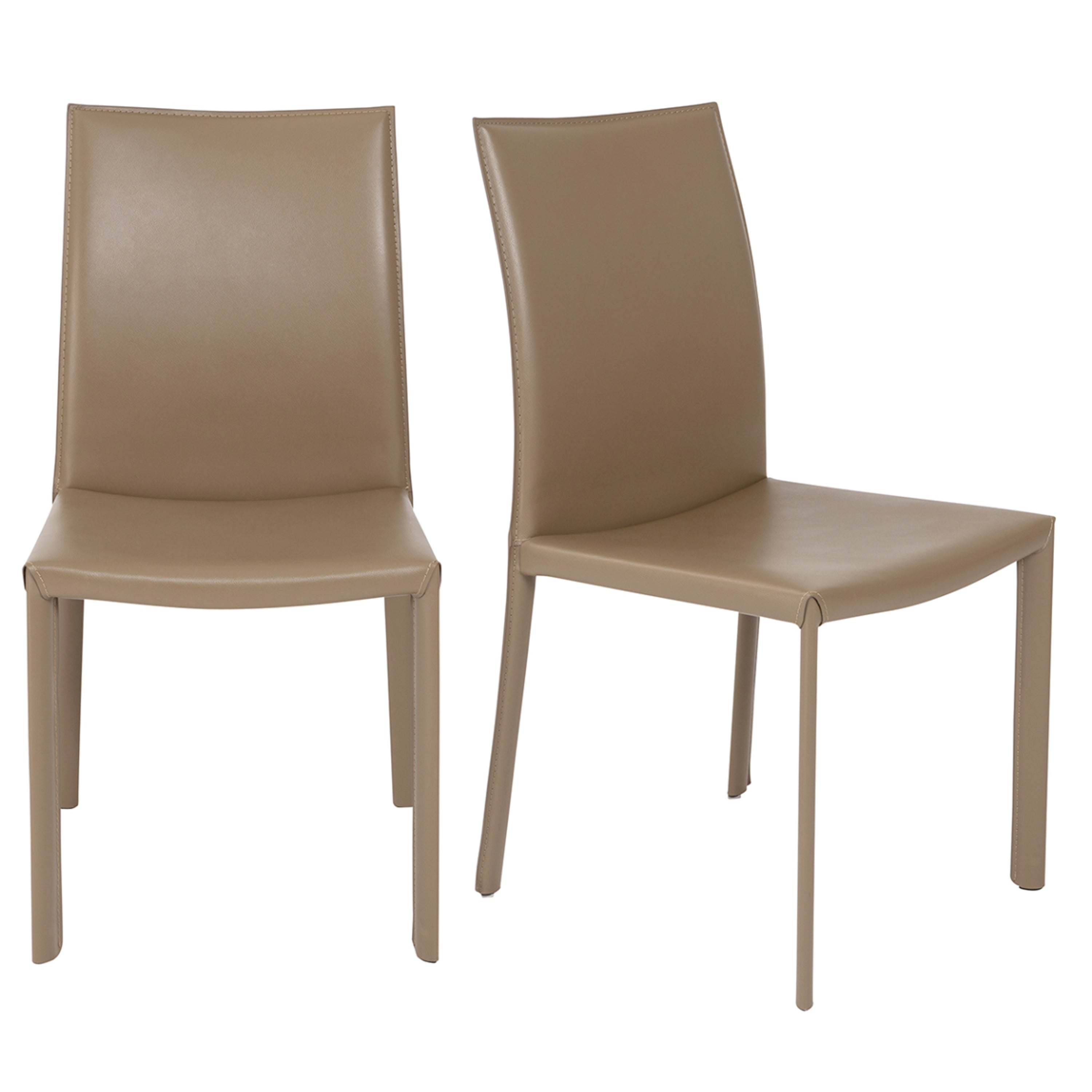 Hasina Dining Chair in Taupe - Set of 2