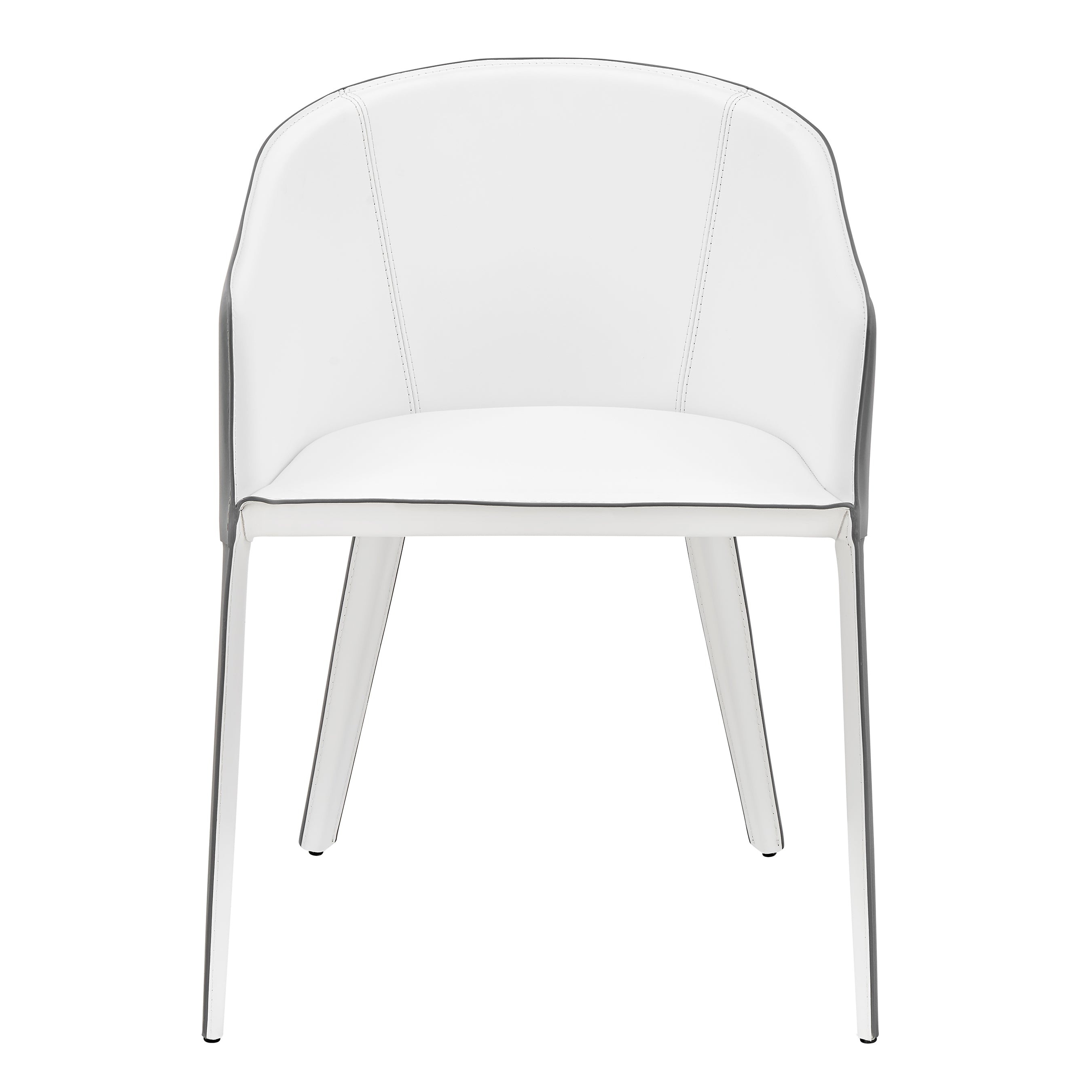 Pallas Armchair In White and Gray - Set of 1