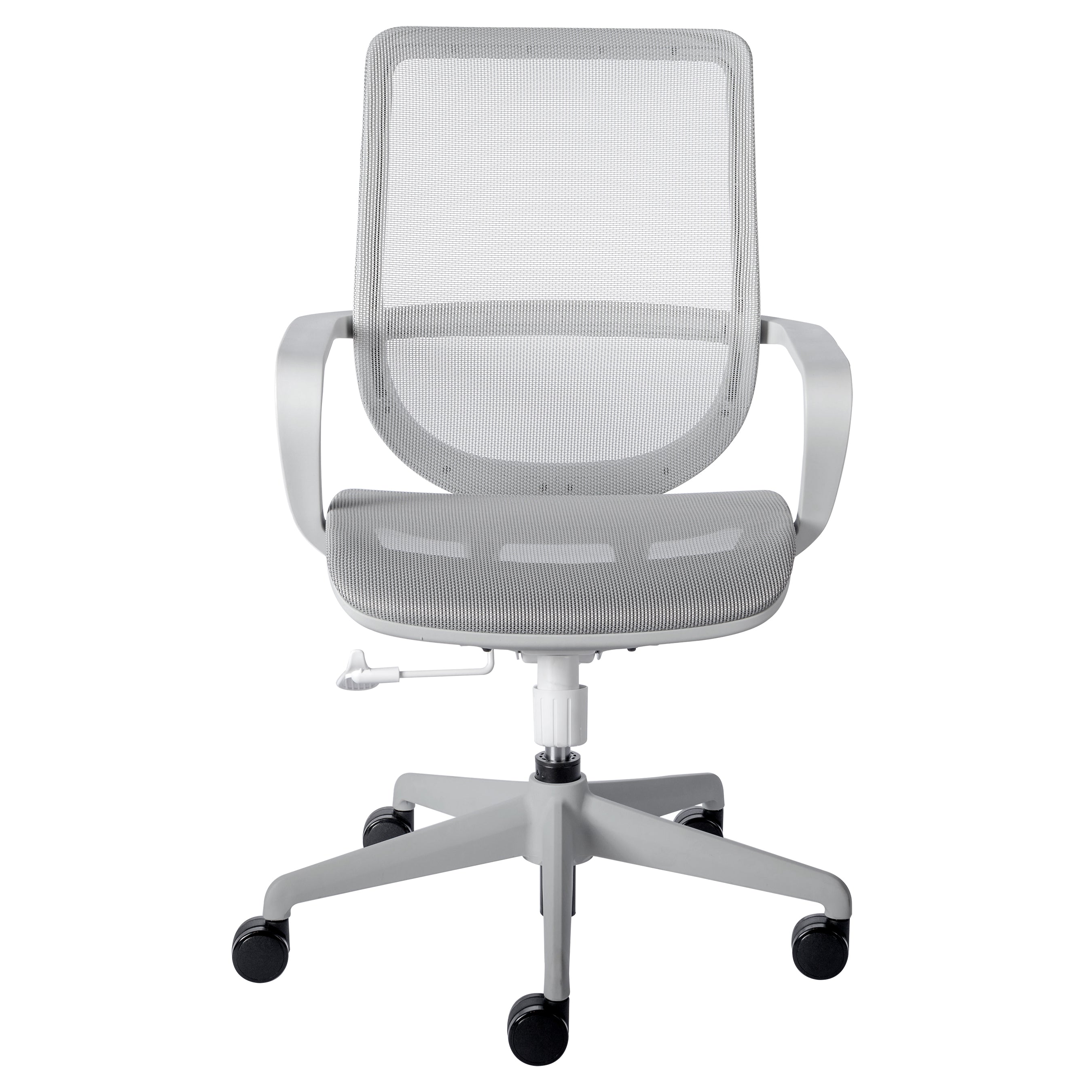 Megan Office Chair in Gray Mesh and Gray Frame