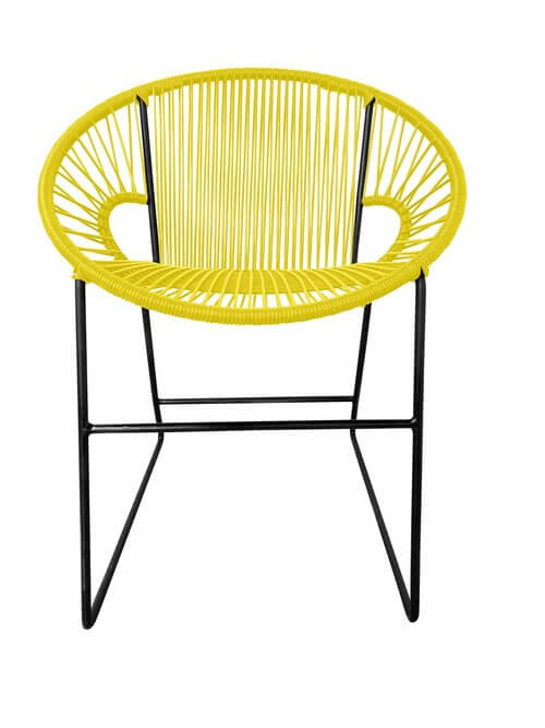 Puerto Dining Chair Back Frame - Color Yellow Weave