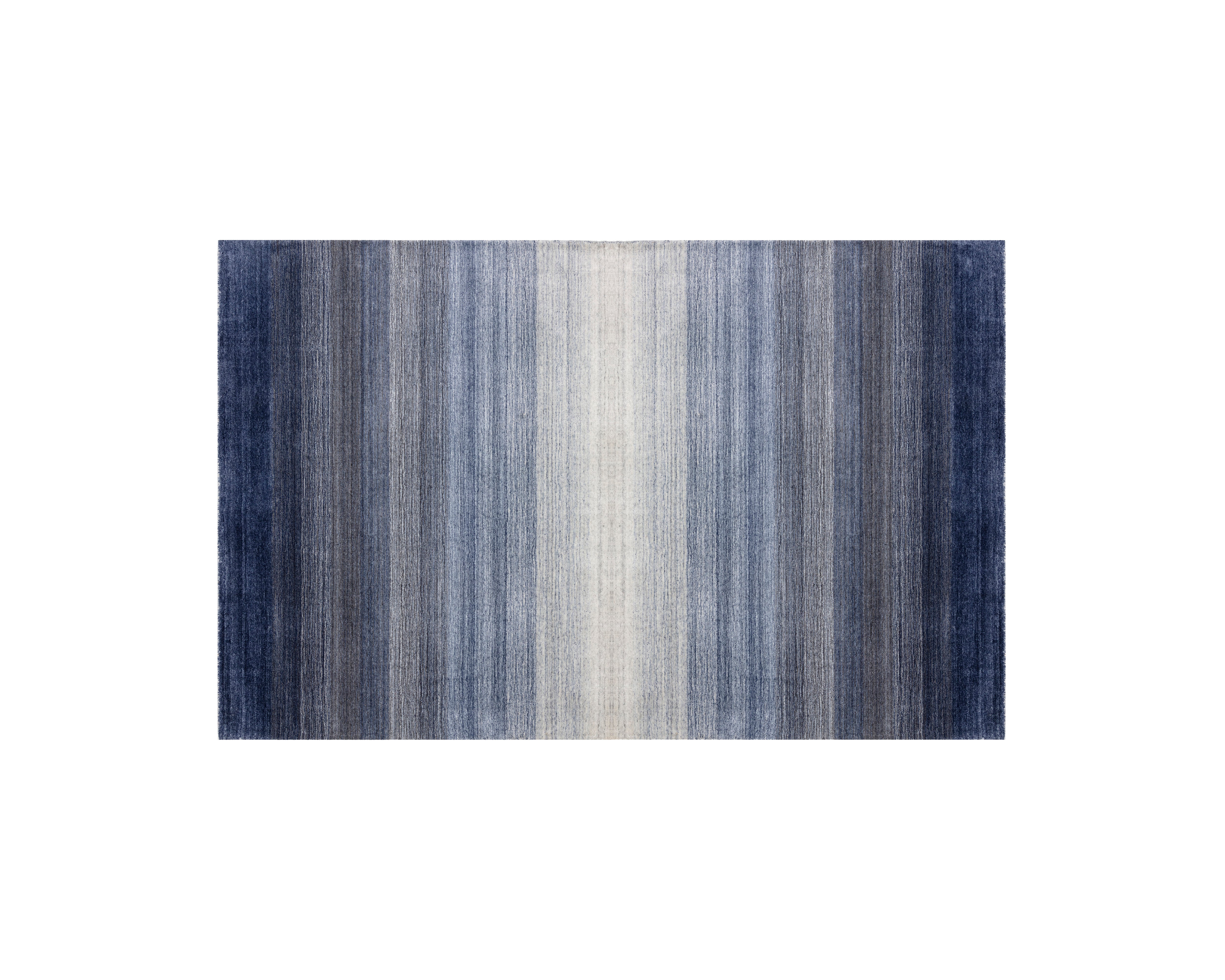 Lagos Handloomed Rug  Blue  5' X 8'