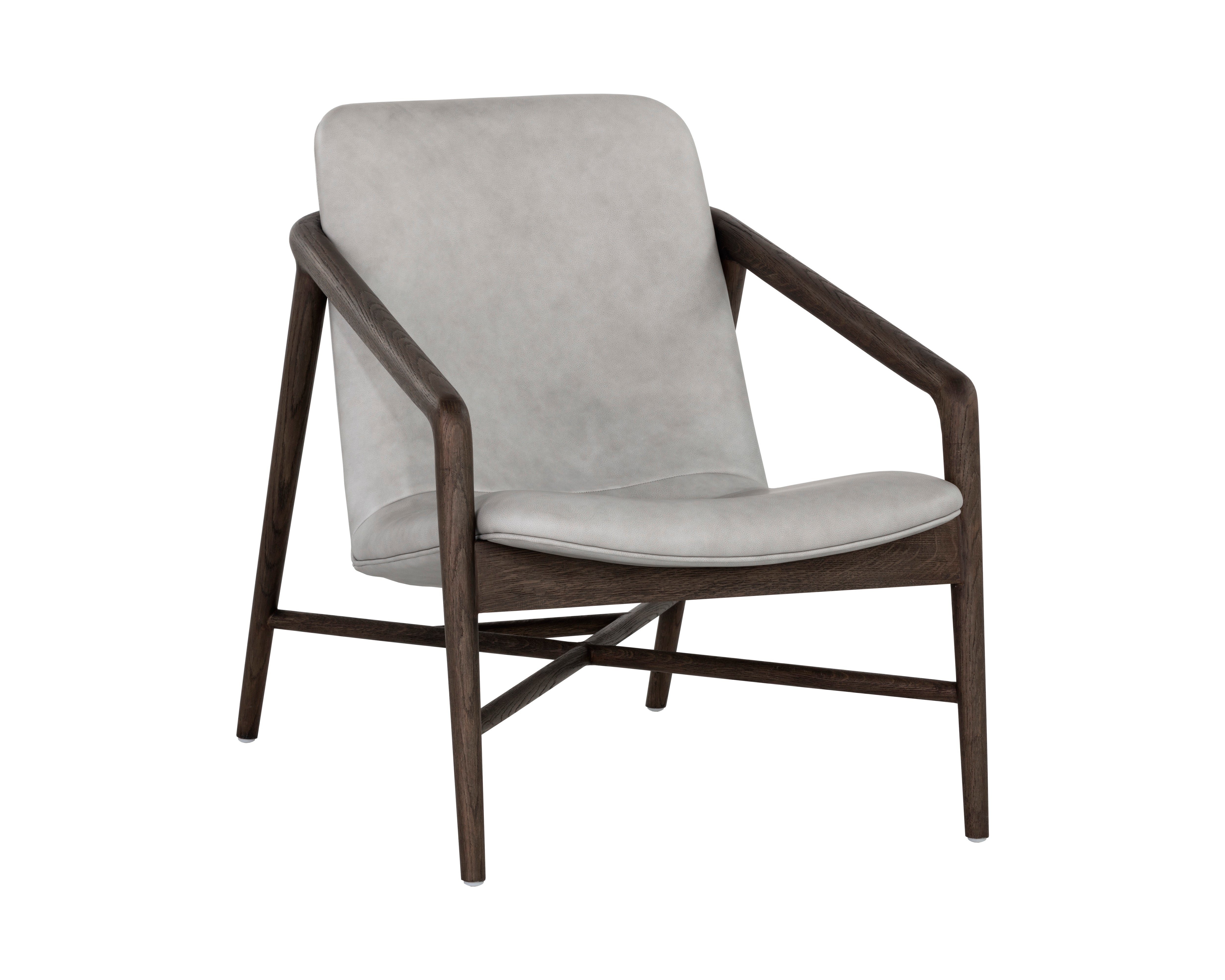 Cinelli Lounge Chair  Distressed Brown 