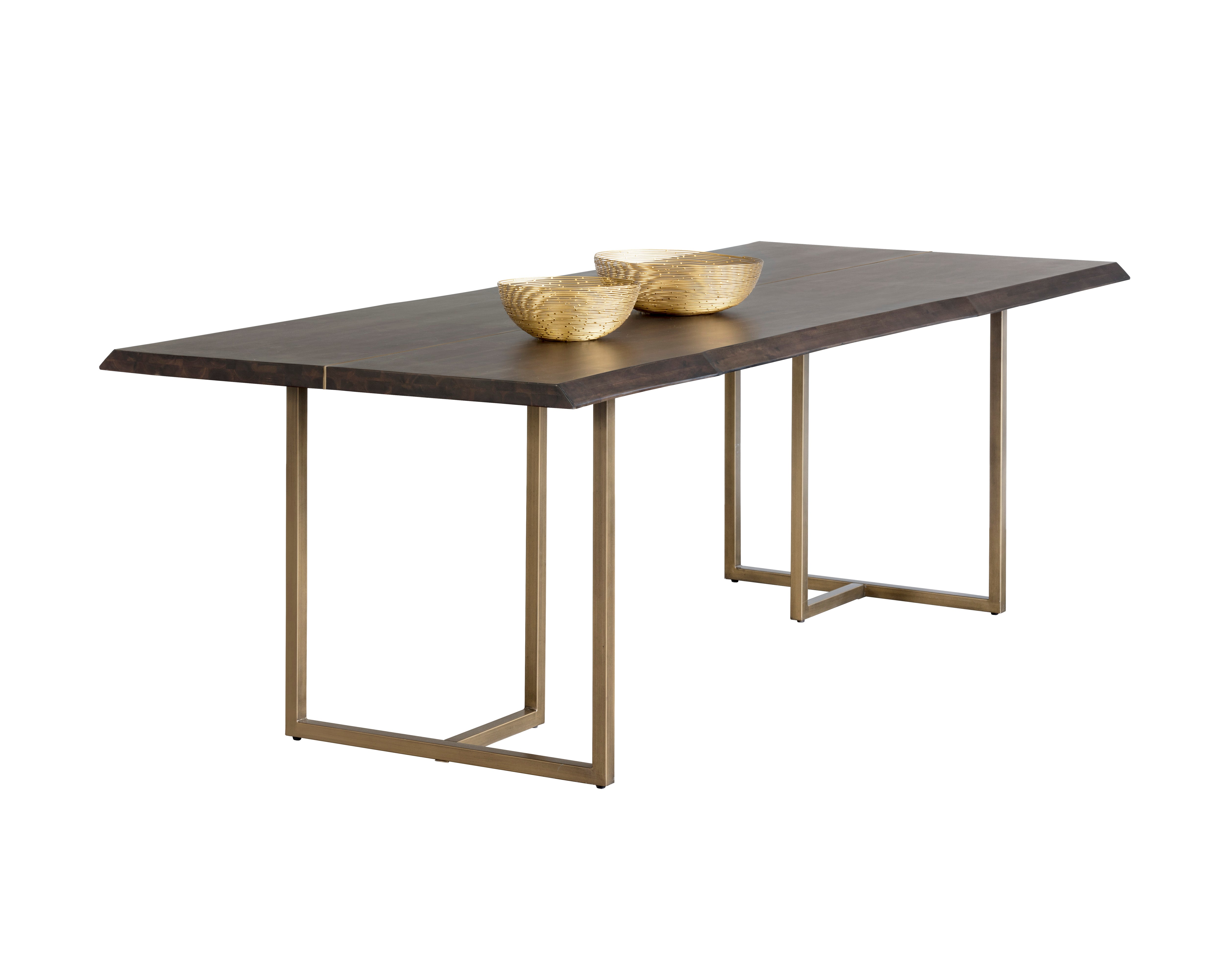 Donnelly Dining Table  Antique Brass - 95"