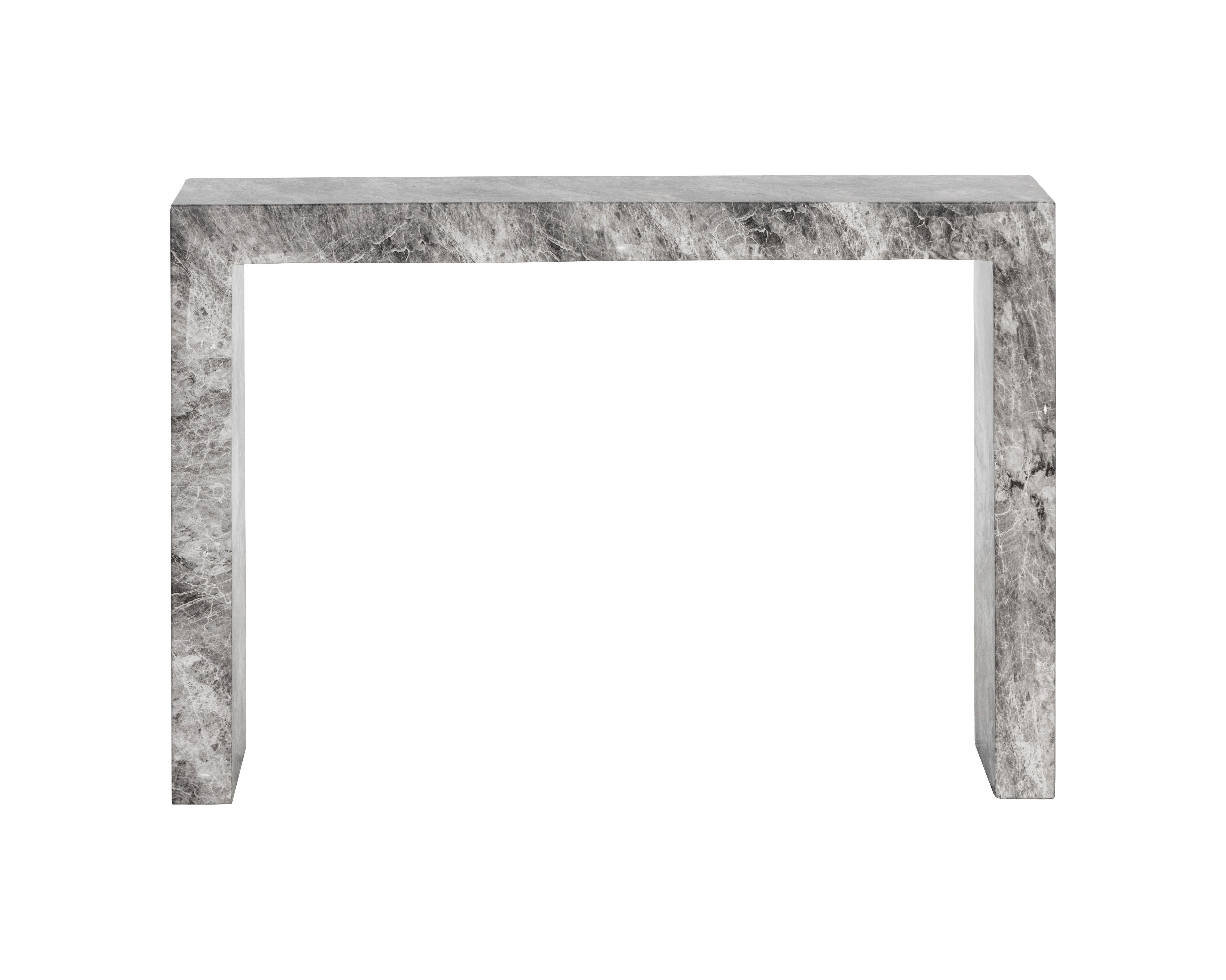 Axle Console Table  Marble Look