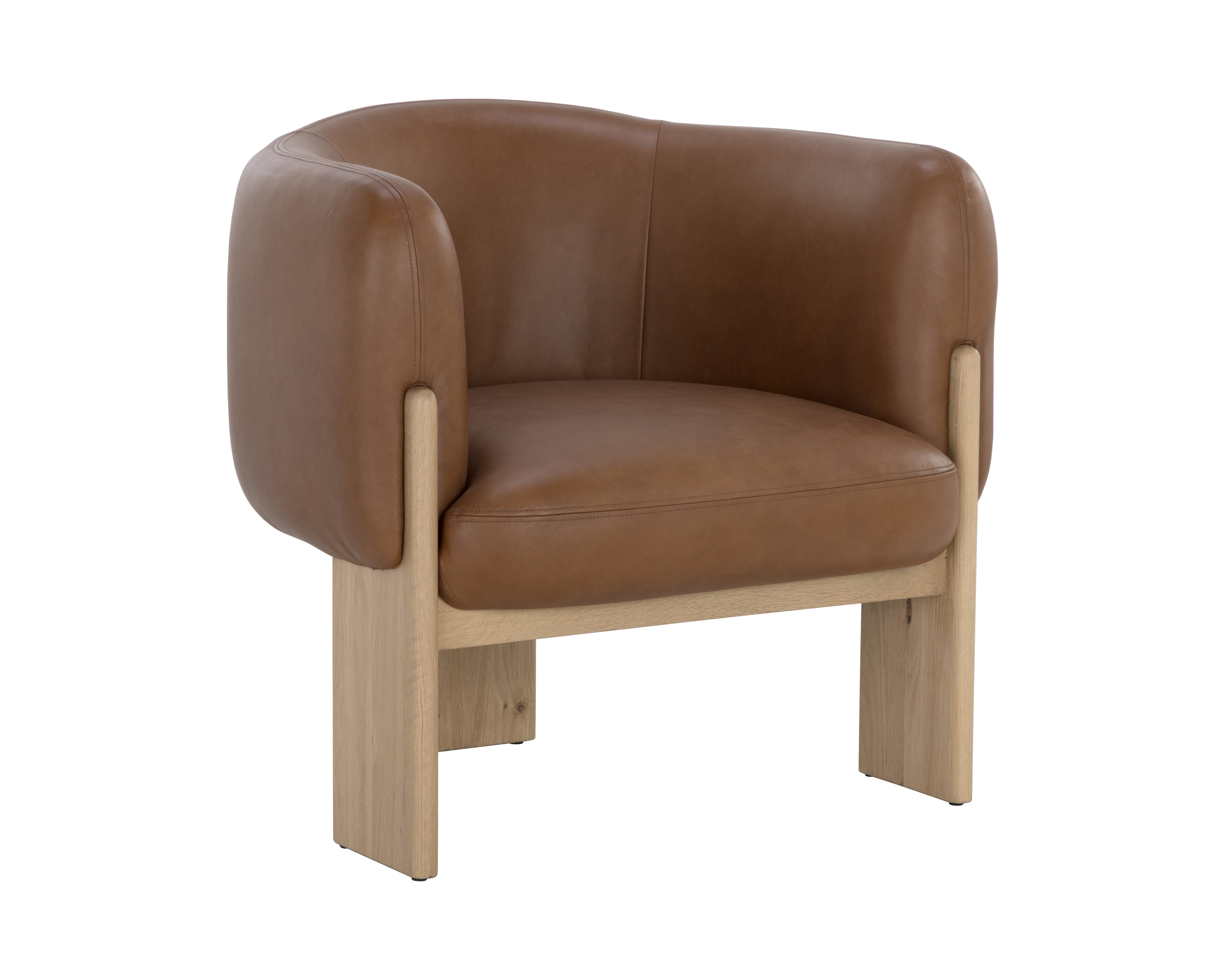 Trine Lounge Chair  Rustic Oak 