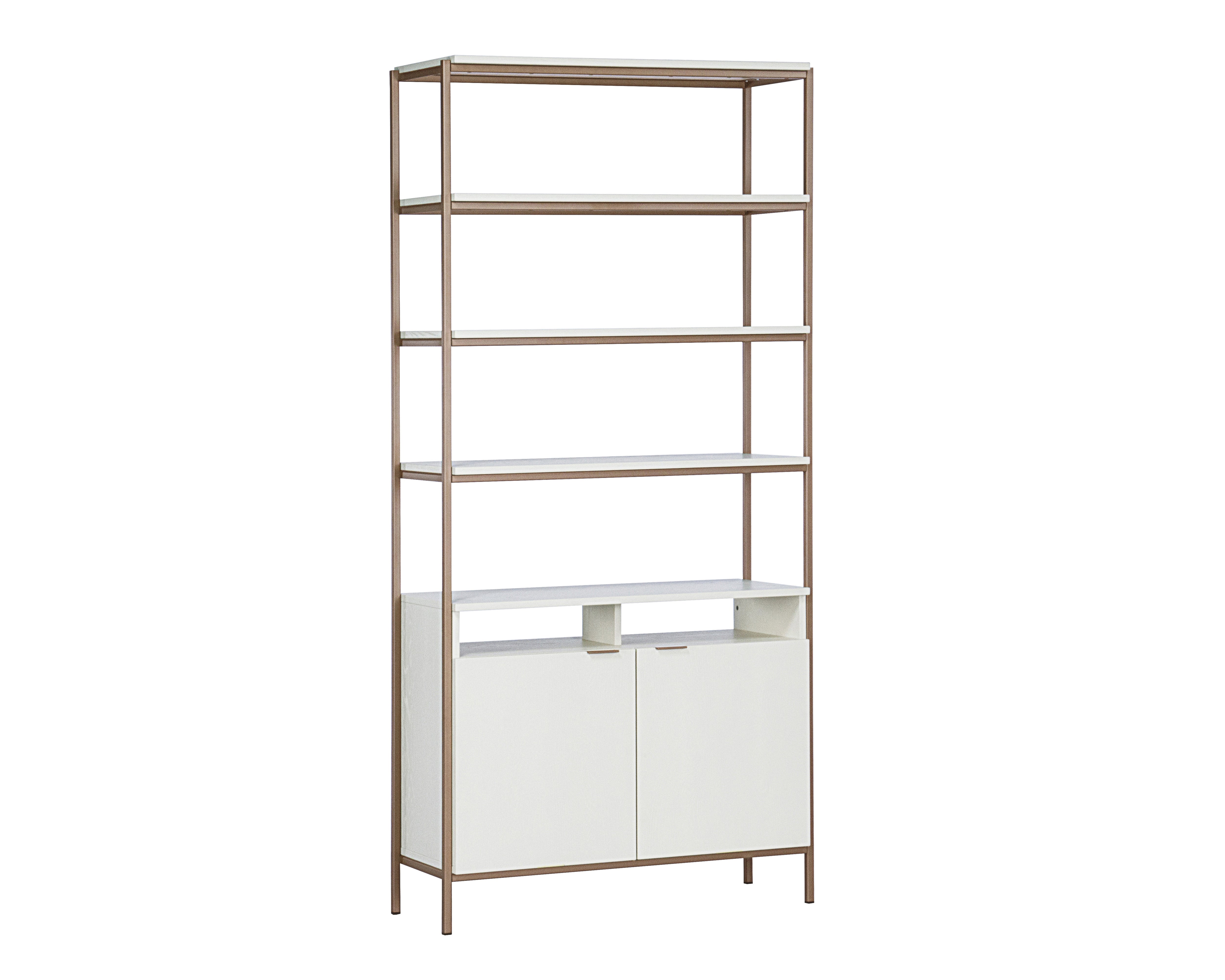 Ambrose Modular Bookcase Large  Champagne Gold 