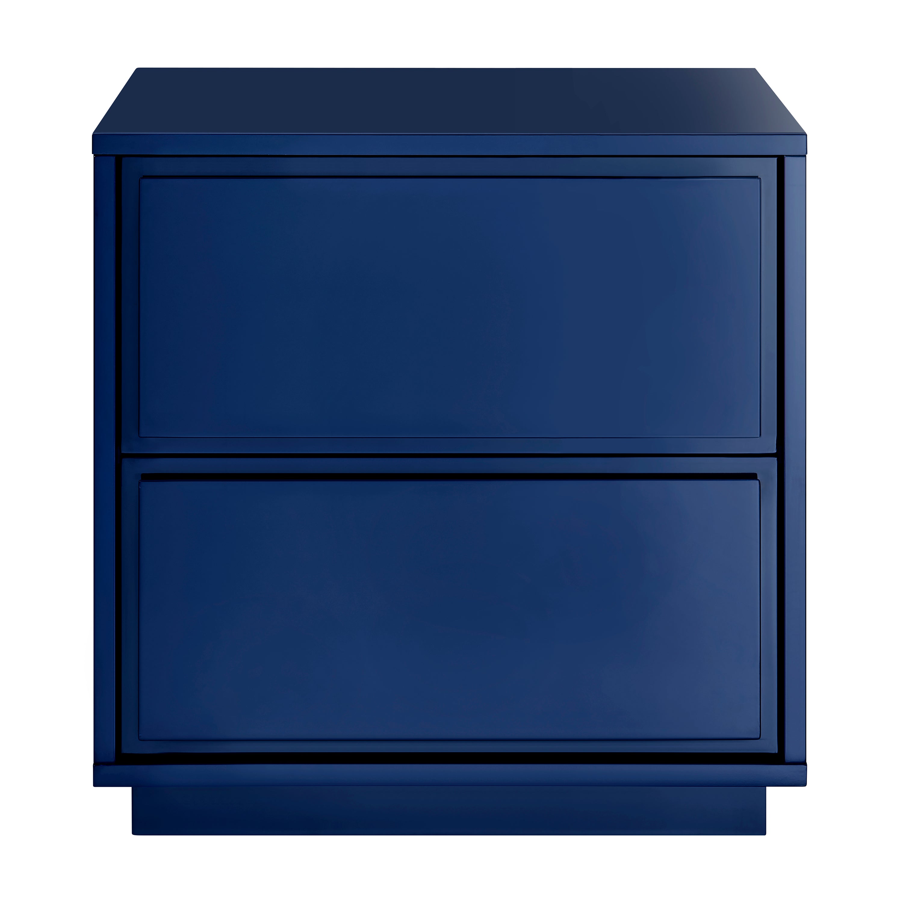 Tresero Side Table in High Gloss Deep Blue