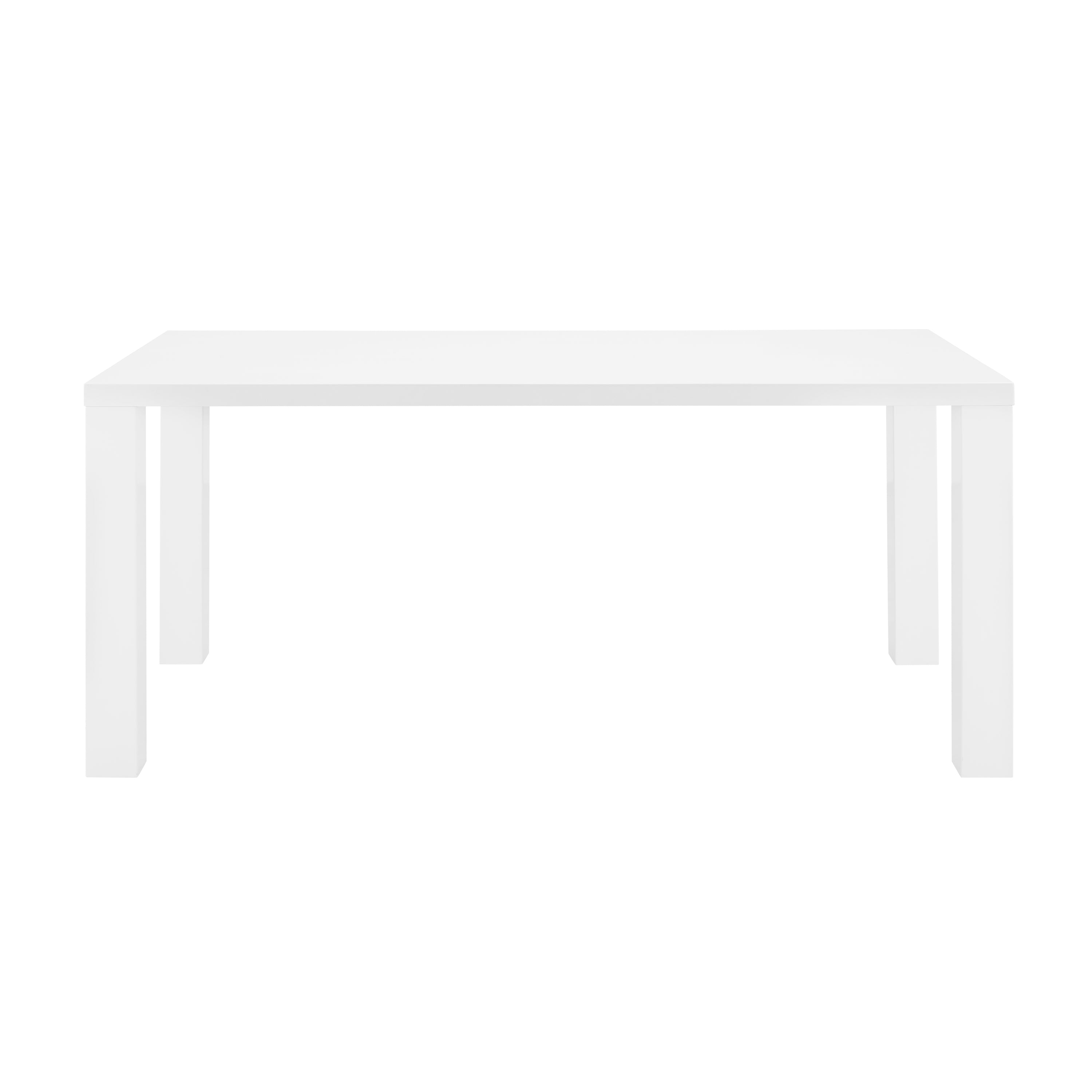 Tresero 70" Table in High Gloss White