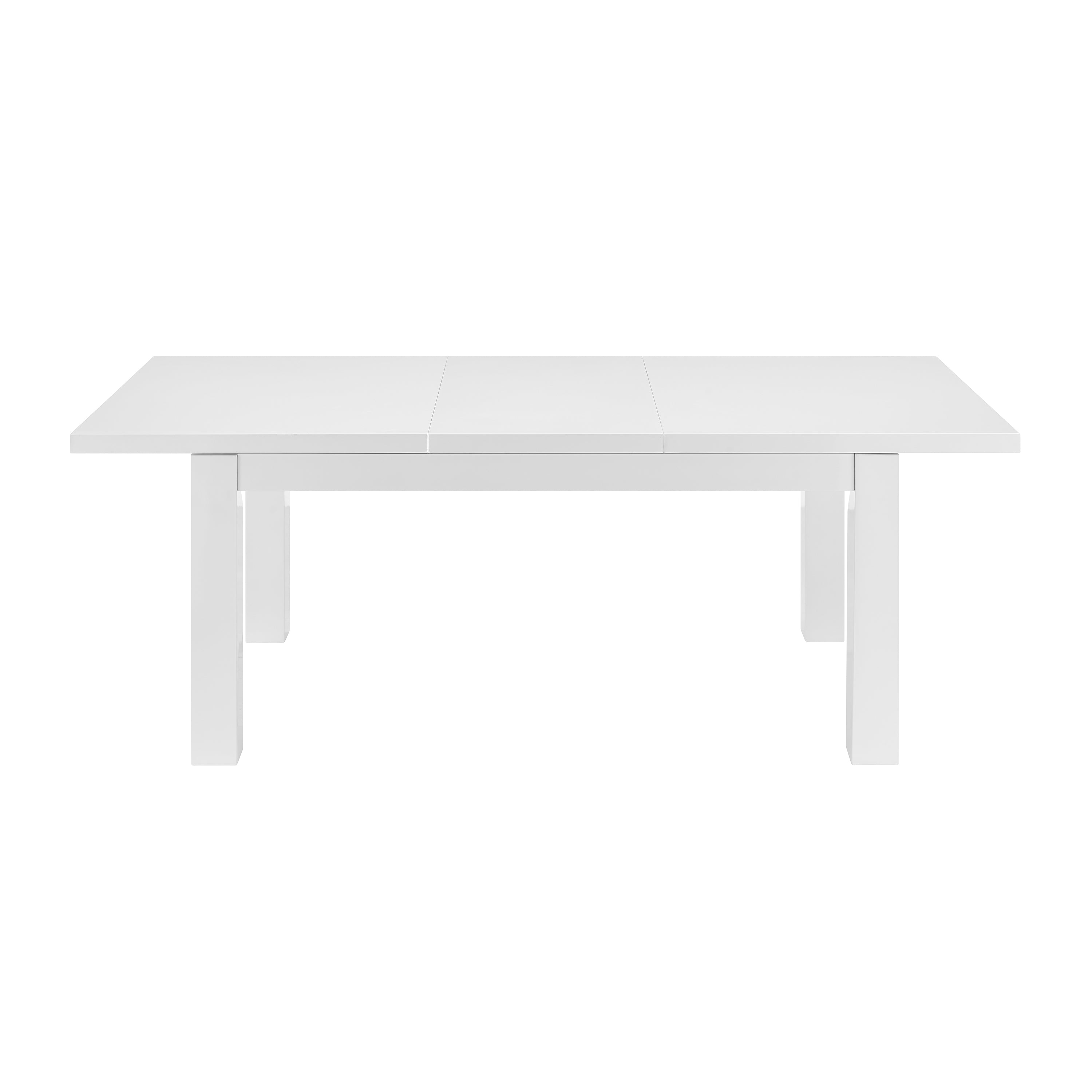 Tresero 80" Extension Table in High Gloss White