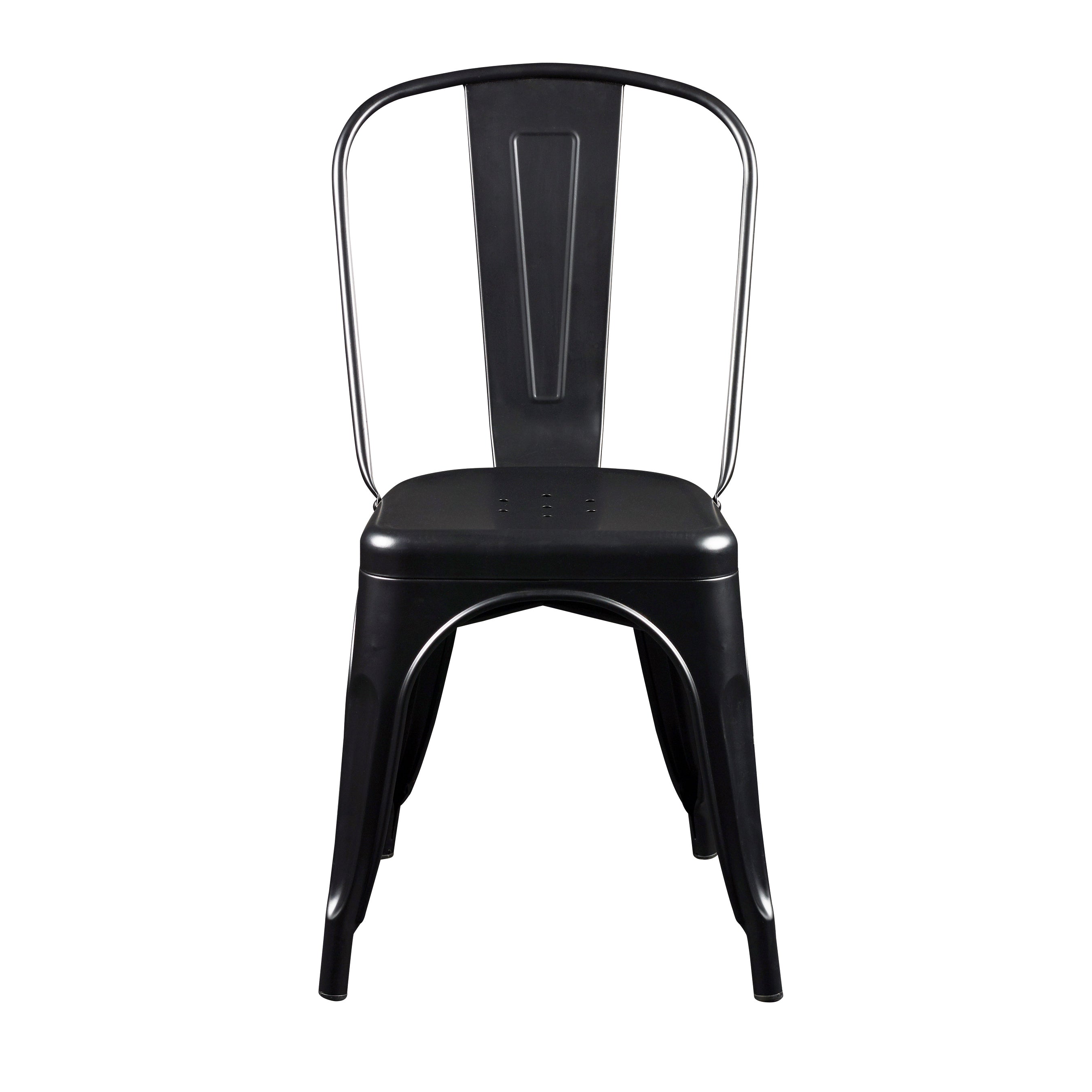 Corsair Stacking Chair in Matte Black - Set of 4