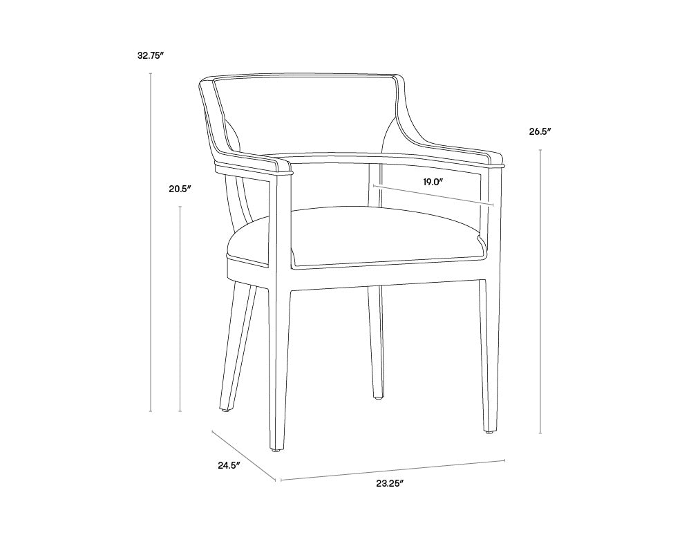 Brylea Dining Armchair  Natural 