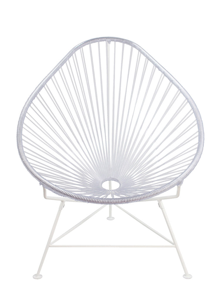 Acapulco Chair White Frame - Color Clear Weave