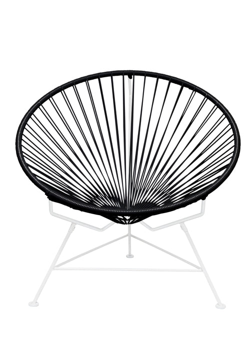 Innit Chair White Frame - Color Black Weave