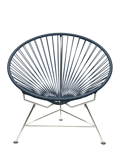 Innit Chair Chrome Frame - Color Grey Weave