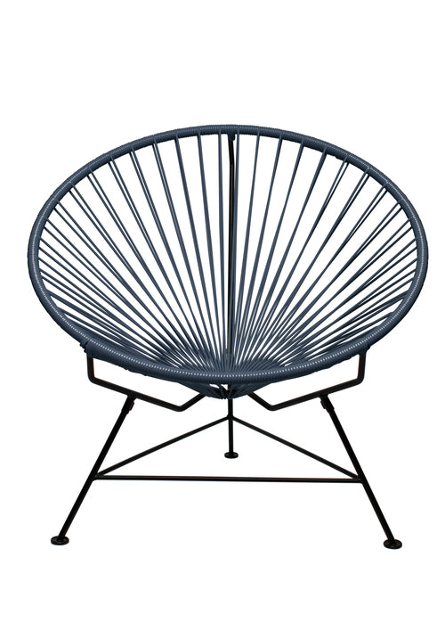 Innit Chair Black Frame - Color Grey Weave