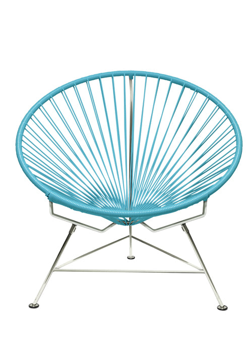 Innit Chair Chrome Frame - Color Blue Weave